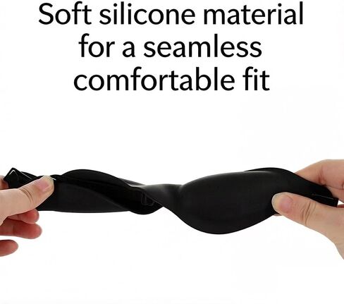 قناع نوم مرطب للعيون الجافة، قناع عين سيليكون ثلاثي الأبعاد مع تقنية ختم الرطوبة لتخفيف الجفاف، تعتيم بنسبة 100% أثناء الليل والسفر، أقنعة نوم لغرفة الرطوبة قابلة للتعديل in Kuwait