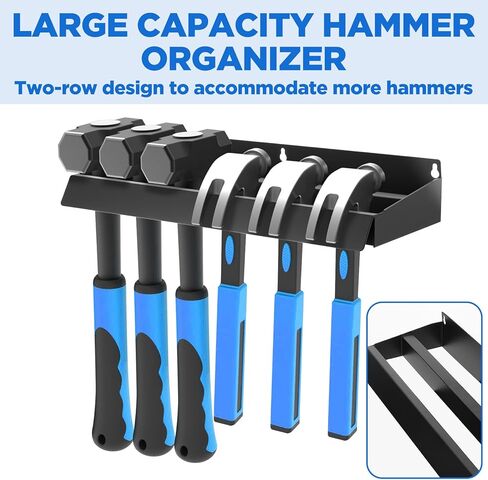 MAQUITA Wall Mount Screwdriver Organizer, Pliers Holder, Hammer Rack, Alloy Steel Hand Tool Storage Organizer for Garage Workshop in Saudi Arabia