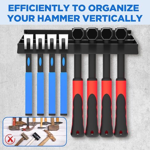 MAQUITA Wall Mount Screwdriver Organizer, Pliers Holder, Hammer Rack, Alloy Steel Hand Tool Storage Organizer for Garage Workshop in Saudi Arabia