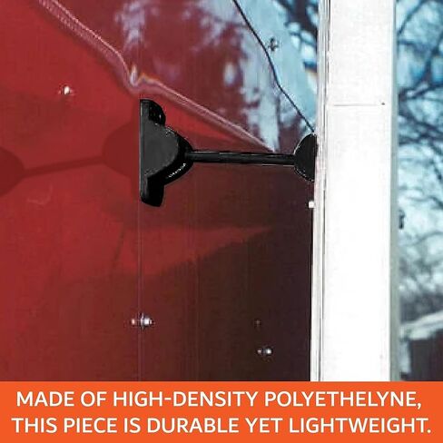 4 مجموعات من حامل الباب على شكل حرف T، حامل الباب، مسافة 6 بوصة بين الباب والجدار على شكل حرف T، لمقطورة RV باللون الأسود in Kuwait