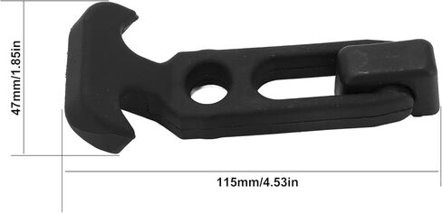 قطعتان من غطاء المحرك المطاطي، مقبض T بمشبك مرن، مقبض مطاطي مرن على شكل T، مزلاج سحب مع براغي لصندوق الأدوات in Kuwait