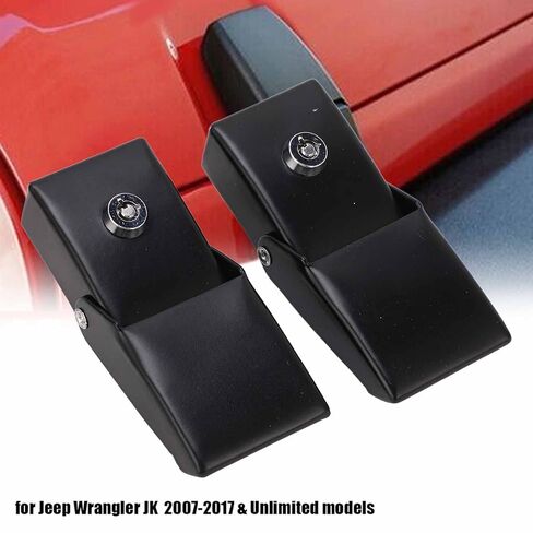 مجموعة قفل مزلاج غطاء محرك السيارة Greensen مع مفاتيح، غطاء قفل معدني متين مضاد للسرقة لـ JK 2007-2017، ملاءمة آمنة وسهلة التركيب in Kuwait