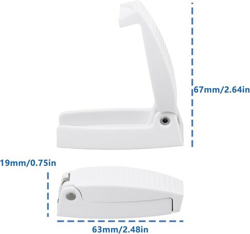 OTOTEC 4 قطع حامل باب الأمتعة RV لقارب RV متنقل للتخييم، أبيض in Kuwait