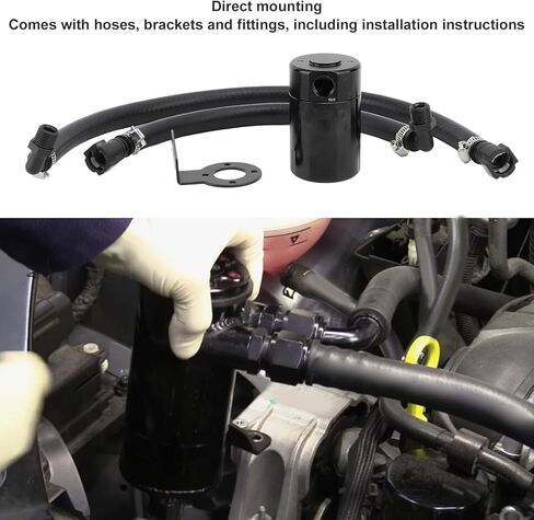 علبة التقاط الزيت مجموعة علبة فاصل الزيت الشبكية الدقيقة مع خرطوم للتركيب الكامل 1500 5.3L 6.2L 2019 2022 in Kuwait