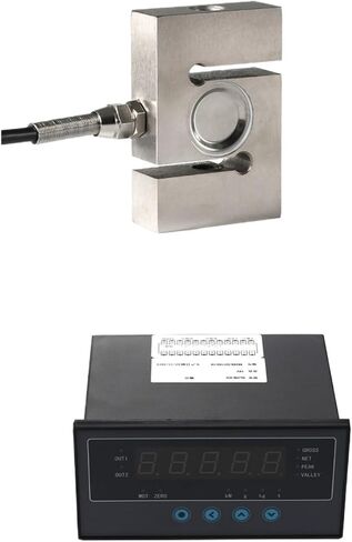 مستشعر خلية الحمل من النوع S مع مؤشر عرض التوتر وقوة الضغط مستشعر ضغط الوزن 200 كجم 300 كجم 500 كجم 1T 2T(200 كجم ومؤشر) in Kuwait