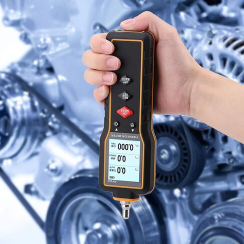 جهاز قياس الاهتزاز المحمول، قياس إزاحة سرعة المستشعر الكهروضغطي الميكانيكي الرقمي مع حقيبة قماشية معلقة من أجل الطاقة الكهربائية للماكينة in Kuwait