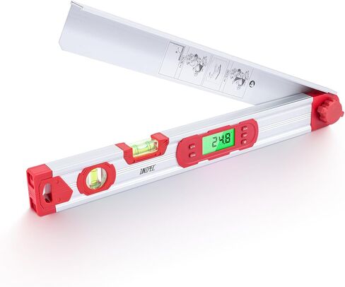 محدد زاوية رقمي مقاس 16 بوصة مع MTR وCOM، منقلة 0–220 درجة مع شاشة LCD بإضاءة خلفية، مقياس زاوية من سبائك الألومنيوم مع امتداد للساق، مستويات رأسية/أفقية، دقة ±0.2 درجة للأعمال الخشبية والأعمال اليدوية in Kuwait