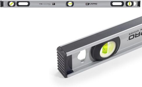 Kapro - 176 MaxPro مستوى I-Beam المغناطيسي شديد التحمل - يتميز بقوارير أفقية ورأسية و+ 45 درجة وموقع راسيا مزدوج الرؤية - ألومنيوم - 48 بوصة in Kuwait