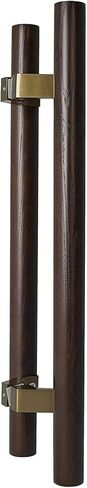 Pull Door Handles Black Walnut, Solid Wood Pull Push Door Handle,Fit for Glass Door Wooden Door,Modern Commercial Door Handle Apply for Sliding Barn Door Shower Door Entry Door in Saudi Arabia