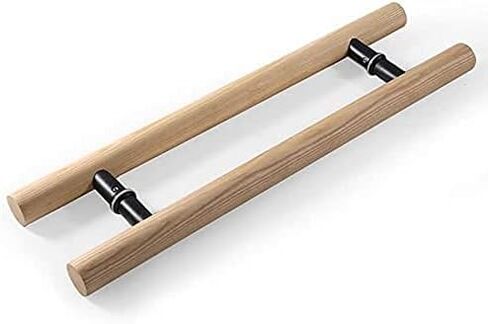 Solid Wood Commercial Push-Pull Door Handle/Glass Door Handle/Barn Door Pull Handle/Sliding Door Handle, 5 Lengths in Saudi Arabia