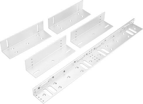 Double Door Electromagnetic Lock, 12V DC Fail-Safe Surface-Mount Magnetic Door Lock with ZL Bracket, Status Indicator & Signal Output, 600LBS Holding Force for Indoor Access Control Systems in Kuwait