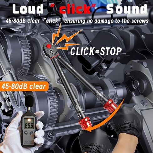 مفتاح عزم دوران محرك 1/2 بوصة 10-170 قدم.رطل/13.6-230.5 نيوتن متر، ± 3% مفاتيح عزم دوران مزدوجة الاتجاه بدقة مع موازين مزدوجة النطاق 72 سنًا in Kuwait