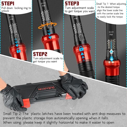 مفتاح عزم دوران محرك 1/2 بوصة 10-170 قدم.رطل/13.6-230.5 نيوتن متر، ± 3% مفاتيح عزم دوران مزدوجة الاتجاه بدقة مع موازين مزدوجة النطاق 72 سنًا in Kuwait