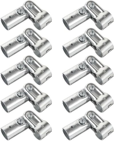 10 قطع من تركيبات الأنابيب المحملة، موصلات أنابيب قابلة للتعديل في اتجاهين، مشابك سياج أنبوبية بمنفذ T، تجهيزات أنابيب معيارية مع مسامير وصواميل ومفتاح ربط، تناسب أنابيب الفولاذ المقاوم للصدأ OD 0.98 بوصة in Kuwait