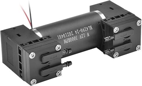 رؤساء مزدوج 11LPM -75KPa مضخة فراغ صغيرة DC فرش -165KPa مضخة هواء غشائية عالية الضغط in Kuwait