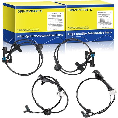 ABS Wheel Speed Sensor Front Left Right fit for Chevrolet and GMC Models：07-13 Chevrolet Silverado 1500, Tahoe, Avalanche, Suburban 1500, GMC Sierra 1500, Yukon, Yukon XL 1500, 15229012,2pcs in Saudi Arabia