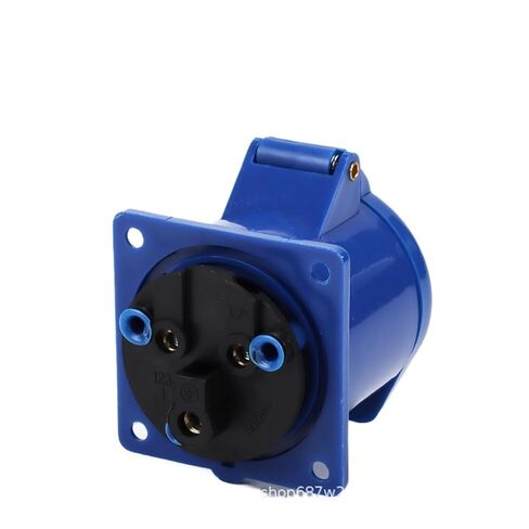ZQ-323 مقبس الطيران 3 ثقوب 3X32A مقاوم للماء IP44 مقبس صناعي مباشر مخفي 32a (3 كور 32A 323 مجوف) in Kuwait
