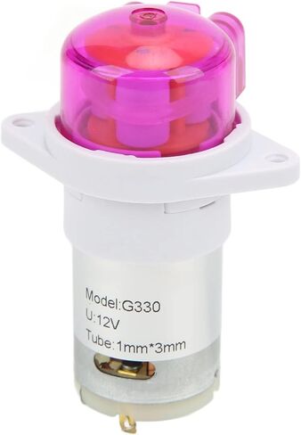 aqxreight Peristaltic Liquid Pump Strong Suction Small Dosing Pump for Lab Analytic Pharmaceutical DC 12V 3 X 5mm 800 Small Life Noise Pollution Red Dosing Lifespan This Motor Powerfu (1 * 3mm) in Saudi Arabia