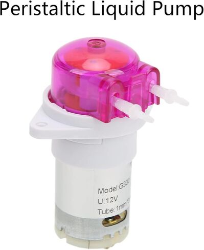 aqxreight Peristaltic Liquid Pump Strong Suction Small Dosing Pump for Lab Analytic Pharmaceutical DC 12V 3 X 5mm 800 Small Life Noise Pollution Red Dosing Lifespan This Motor Powerfu (1 * 3mm) in Saudi Arabia