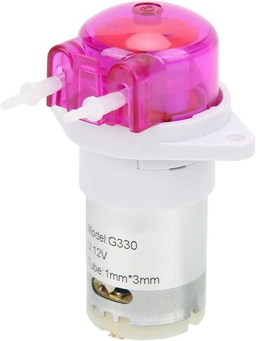 aqxreight Peristaltic Liquid Pump Strong Suction Small Dosing Pump for Lab Analytic Pharmaceutical DC 12V 3 X 5mm 800 Small Life Noise Pollution Red Dosing Lifespan This Motor Powerfu (1 * 3mm) in Saudi Arabia