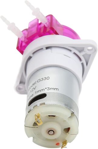 aqxreight Peristaltic Liquid Pump Strong Suction Small Dosing Pump for Lab Analytic Pharmaceutical DC 12V 3 X 5mm 800 Small Life Noise Pollution Red Dosing Lifespan This Motor Powerfu (1 * 3mm) in Saudi Arabia