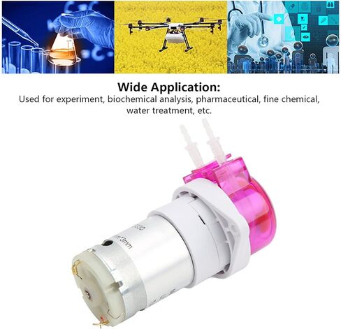 Acouto Peristaltic Liquid Pump with Strong Suction for Laboratory Analysis and Pharmaceutical Use - DC 12V, 100mlmin Rate (1 * 3mm) in Saudi Arabia