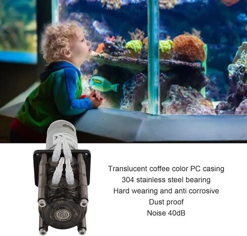YWBL-WH Peristaltic Pump, Stainless Steel Liquid Dosing Pump, 200mlmin Rate, Ideal for Aquarium and Lab Applications (24V) in Saudi Arabia