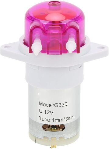 Peristaltic Liquid Pump Strong Suction Small Dosing Pump for Lab Analytic Pharmaceutical DC 12V 3 X 5mm Motor Is Motor Hours Noise Long Powerful and Powerful Dosing Cop (1 * 3mm) in Saudi Arabia