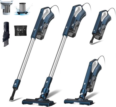 Corded Vacuum Cleaner Powerful Suction Dual Filtration with HEPA Filters One-Touch Dustbin Emptying Ultra-Lightweight & Portable Ideal for Home Cleaning 16.5-Foot Power Cord in Saudi Arabia