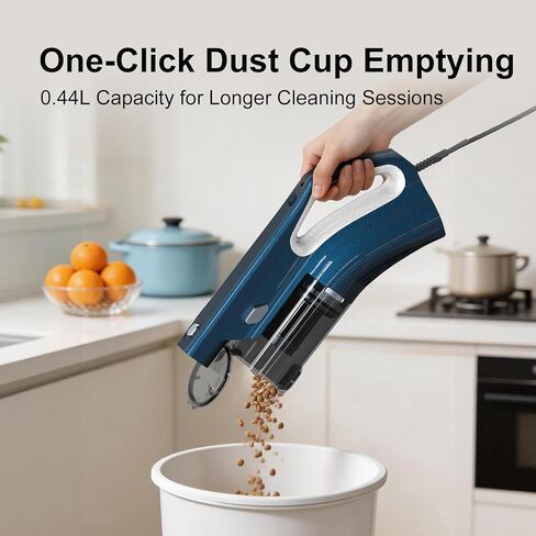 Corded Vacuum Cleaner Powerful Suction Dual Filtration with HEPA Filters One-Touch Dustbin Emptying Ultra-Lightweight & Portable Ideal for Home Cleaning 16.5-Foot Power Cord in Saudi Arabia