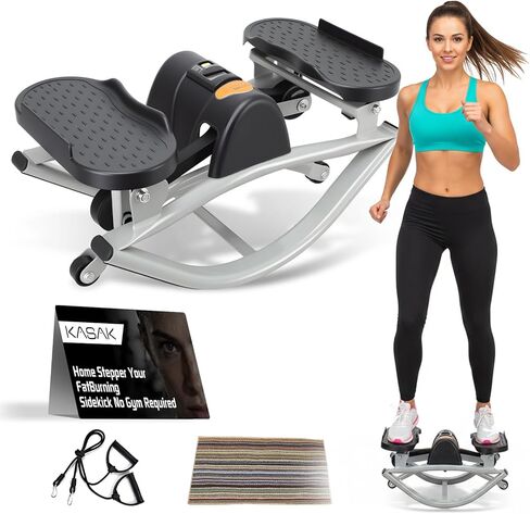 جهاز هزاز للياقة البدنية من الجانب إلى الجانب للتمرين في المنزل، منصة هزازة جانبية مناسبة للتمرين للنساء، آلات تسلق عمودية صغيرة محمولة in Kuwait