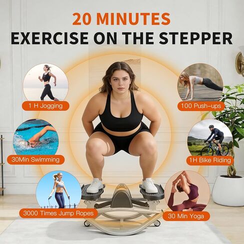 جهاز هزاز للياقة البدنية من الجانب إلى الجانب للتمرين في المنزل، منصة هزازة جانبية مناسبة للتمرين للنساء، آلات تسلق عمودية صغيرة محمولة in Kuwait