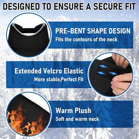 2 Pcs Hockey Neck Guard Cut Resistant Neck Guard with Bib Soft Ice Hockey Collar Foam Padded Protector Fits 8.6 to 10.2 Inches for Adult Players Protective Gear, Black in Saudi Arabia