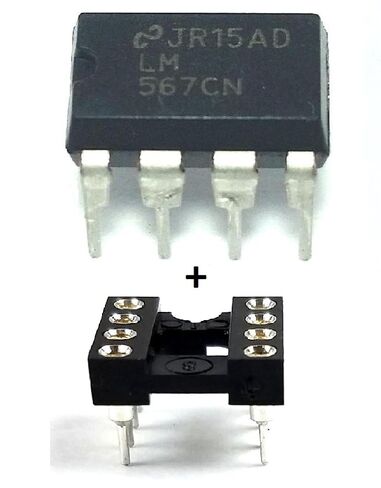 LM567CN/NOPB LM567CN LM567 IC Tone Decoder ومآخذ DIP ذات 8 سنون مع دبابيس اتصال آلية صديقة للوحة التجارب (عبوة من 5) in Kuwait