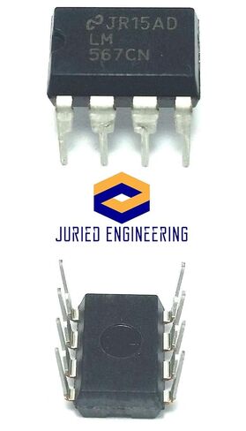 LM567CN/NOPB LM567CN LM567 IC Tone Decoder ومآخذ DIP ذات 8 سنون مع دبابيس اتصال آلية صديقة للوحة التجارب (عبوة من 5) in Kuwait