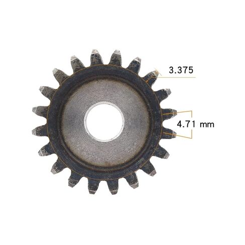 Steel Heavy Duty Motor Pinion Gear Spur Gear 1.5M-94/95/96/97/98/100/110/120 Teeth Carbon Steel Cylindrical High Frequency(1.5M97T - Bore 16 mm) in Saudi Arabia