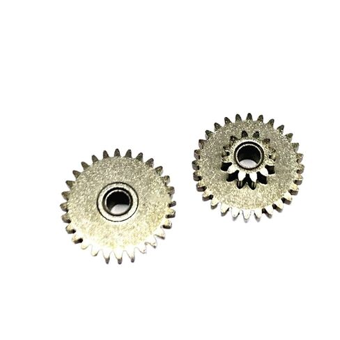 Steel Heavy Duty Motor Pinion Gear 2pcs Metal Double Gear 0.5M 12T-28T 3mm Hole Motor Shaft Loose Match in Saudi Arabia