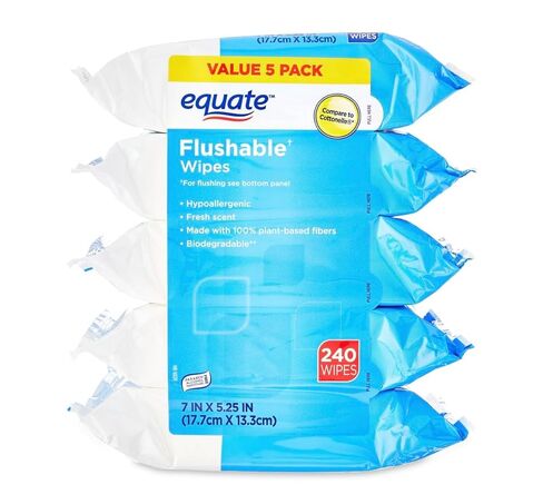 مناديل متساوية قابلة للتنظيف (5 عبوات) 240 قطعة in Kuwait