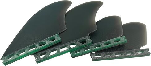 Surfboard fin Quad fins Set(4 Fins) Single Tab/Double Tabs 2 RM Size -Solid Fiberglass Flex for Lightweight Durability & Top Surfing Performance in Saudi Arabia