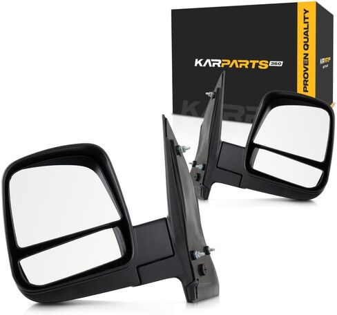 For Chevy Express 3500 2008-2021 Door Mirror Driver Side | Dual Glass | Manual Folding | Non-Heated | Textured Black | Replacement For 20838065 | GM1320395 in Saudi Arabia