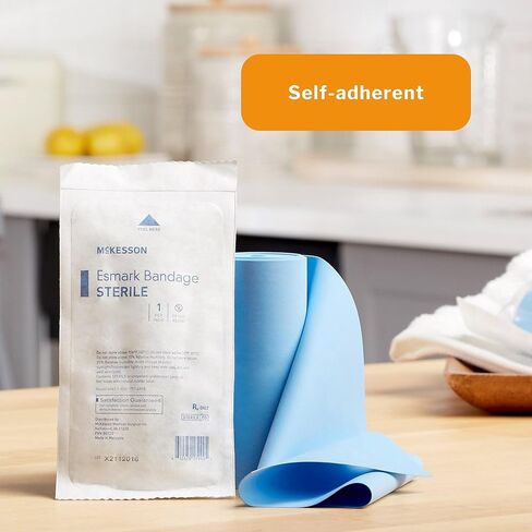 ضمادات McKesson Esmark للإصابات البسيطة والإجهاد والالتواء، غلاف ضغط ذاتي الالتصاق، لمسة نهائية ناعمة - 6 × 4 بوصة، عدد واحد، 20 عبوة، 20 إجماليًا in Saudi Arabia