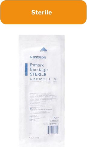 ضمادات McKesson Esmark للإصابات البسيطة والإجهاد والالتواء، غلاف ضغط ذاتي الالتصاق، لمسة نهائية ناعمة - 6 × 4 بوصة، عدد واحد، 20 عبوة، 20 إجماليًا in Saudi Arabia