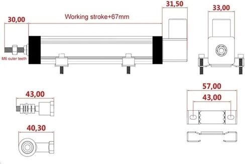 HLC100mm1K مستشعر النزوح الخطي مستشعر النزوح الخطي مسطرة إلكترونية مستشعر النزوح الخطي in Kuwait