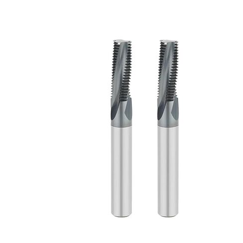 Carbide Threading Milling Cutter Full Tooth Thread CNC Metal Cutters Hard Alloy Coated Threaded End Mills 10Pcs(M8x1.0) in Kuwait