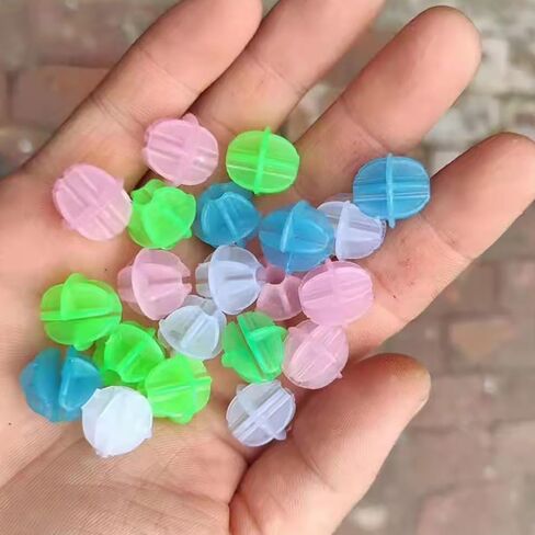 360 قطعة من الخرز المتكلم بالدراجة يتوهج في الظلام مشبك بلاستيكي دائري ديكور خرز متعدد الألوان مضيء لعجلة الدراجة للأطفال لتزيين عجلة الدراجة in Saudi Arabia