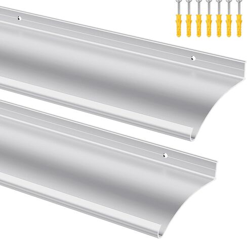 2 Pcs Extra Wide 4" W Door Rain Drip Guard, 40" L Anodized Aluminum Door Drip Cap for Exterior Doors Window Top, Overhead Drip Guard Edge Window Deflector (Black) in Saudi Arabia