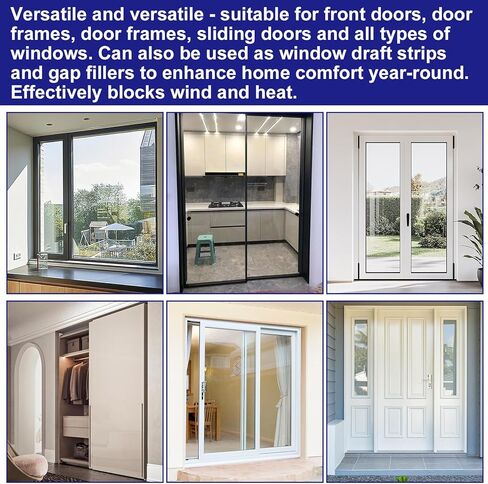 5m/16.4ft Weather Stripping Window Seal, 0.9x0.4cm/0.35x0.16in Self-Adhesive Soundproof Door Seal Strip for Insulation & Noise Reduction Door Window Gap Filler (Gray) in Saudi Arabia