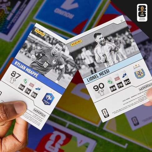 Monopoly Panini Prizm: FIFA World Cup Game I Soccer Board Game with Monopoly Panini Prizm FIFA World Cup 2026 Trading Cards I Ages 8+ in Saudi Arabia