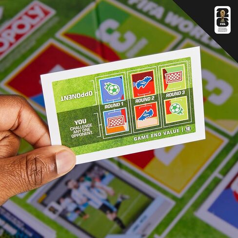 Monopoly Panini Prizm: FIFA World Cup Game I Soccer Board Game with Monopoly Panini Prizm FIFA World Cup 2026 Trading Cards I Ages 8+ in Saudi Arabia