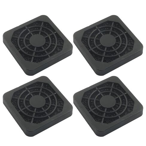 Bivethoi 4 Pcs 60mm Dustproof Fan Filter, Black Square Plastic Cooling Fan Cover Dust Screen, Effective Mesh Design for PC Computer Case/Server Case in Saudi Arabia